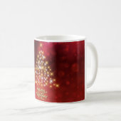 美しいクリスマスツリー コーヒーマグカップ (正面右)