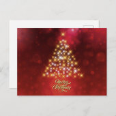 美しいクリスマスツリー ポストカード (正面/裏面)