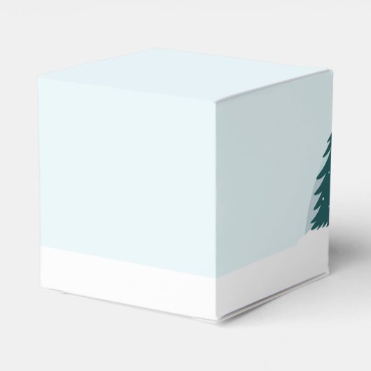 美しいクリスマスツリー ミニホリデーパーティー フェイバーボックス (裏面サイド)