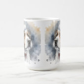 美しいクリスマステリア犬 コーヒーマグカップ (中央)