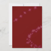 美しいクリスマスディナーパーティの招待状 招待状 (裏面)