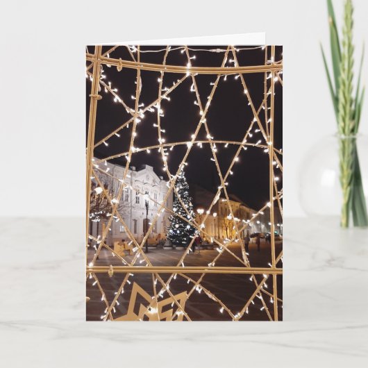 美しいクリスマスデザイン空白のカード カード (正面)