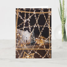 美しいクリスマスデザイン空白のカード