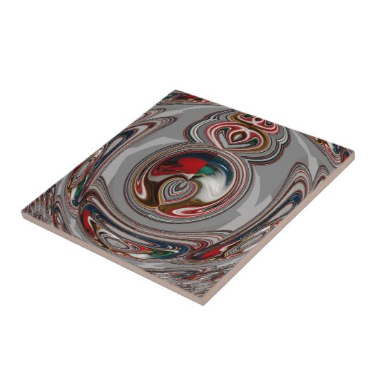 美しいクリスマスハートのホリデーシーズンカラー タイル (側面)