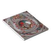 美しいクリスマスハートホリデーシーズンカラー ノートパッド (アングル)