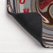 美しいクリスマスハートホリデーシーズンカラー マウスパッド (コーナー)