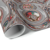 美しいクリスマスハートホリデーシーズンカラー ラッピングペーパー (ロールコーナー)