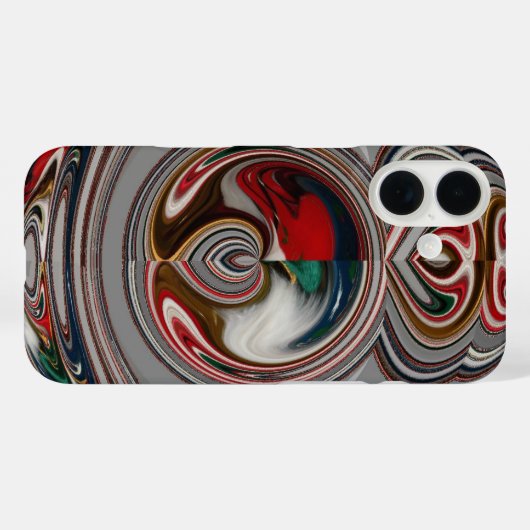 美しいクリスマスハートホリデーシーズンカラー Case-Mate iPhoneケース (裏面 (横))