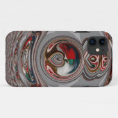 美しいクリスマスハートホリデーシーズンカラー Case-Mate iPhoneケース (裏面(横))