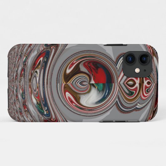 美しいクリスマスハートホリデーシーズンカラー Case-Mate iPhoneケース (裏面(横))