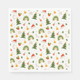 美しいクリスマスパターン スタンダードランチョンナプキン
