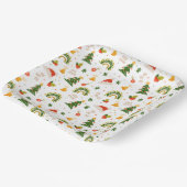 美しいクリスマスパターン ペーパープレート (傾斜あり)