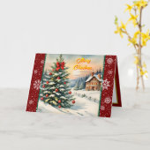 美しいクリスマスフェスティバルモダンコレクション カード (黄色い花)