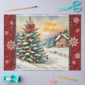 美しいクリスマスフェスティバルモダンコレクション 薄葉紙 (クラフト)