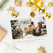 美しいクリスマスフレームパーソナライズされた写真 シーズンカード