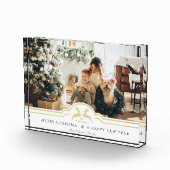 美しいクリスマスフレームパーソナライズされた写真 フォトブロック (右)