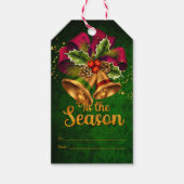 美しいクリスマスベルグリーン'この季節 ギフトタグ (正面)