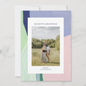 美しいクリスマスホリデーフォトグリーティングカード シーズンカード (正面)