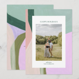 美しいクリスマスホリデーフォトグリーティングカード シーズンカード