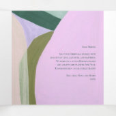 美しいクリスマスホリデーフォトグリーティングカード 三つ折りクリスマスカード (内部中)