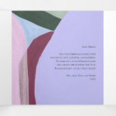 美しいクリスマスホリデーフォトグリーティングカード 三つ折りクリスマスカード (内部中)