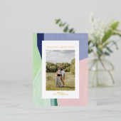 美しいクリスマスホリデーフォトフォイルのグリーティングカード 箔シーズンポストカード (立ち正面)