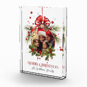 美しいクリスマスボードフレームファミリーホリデー フォトブロック (右)