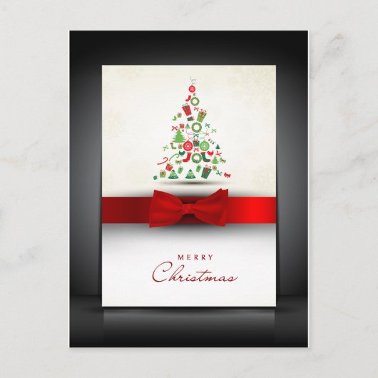 美しいクリスマスポストカード シーズンポストカード (正面)