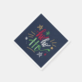 美しいクリスマスレタリング紙ランチョンマット スタンダードカクテルナプキン (角)