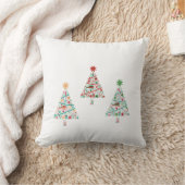 🏠 「美しいクリスマスロー枕 | エレガントホリデーデザイン」 クッション (ブランケット)