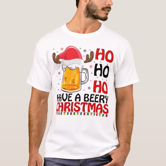 美しいクリスマス応援を持つ Tシャツ (正面)