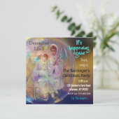 美しいクリスマス素晴らしエレガント 招待状 (スタンド正面)