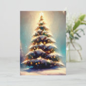 美しいクリスマス絵画の木 シーズンカード (スタンド正面)