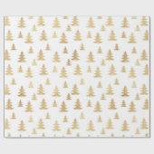 美しいクリスマス金ゴールドパターンラッピング紙 ラッピングペーパー (フラット)