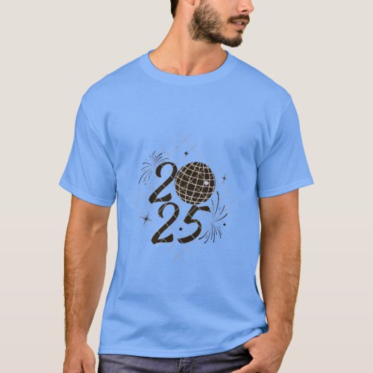 美しいクリスマス2025お祝いTシャツ Tシャツ (正面)