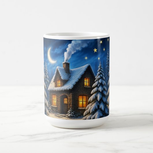 美しいクリスマス コーヒーマグカップ (中央)