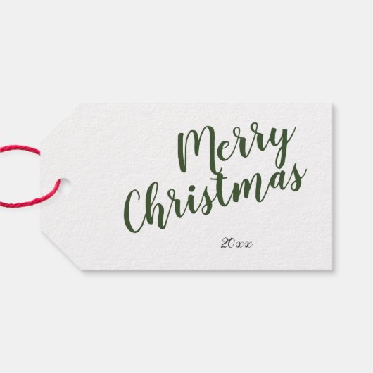 美しいクリスマス（鳥）ショウジョウコウカンチョウパーソナライズされたギフトラベル ギフトタグ (裏面横)