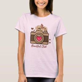 美しいクリックデザイン Tシャツ