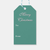 美しいクリビクトリアンスマス ギフトタグ (裏面)