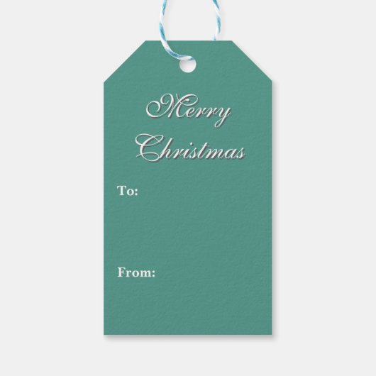 美しいクリビクトリアンスマス ギフトタグ (裏面)