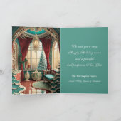 美しいクリビクトリアンスマス シーズンカード (内部)