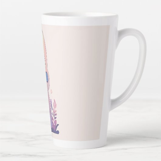 美しいクリーチャーデザイン カフェラテマグ (右)