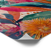 美しいクリー鮮やかルフローラアートポスター ポスター (角)