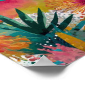 美しいクリー鮮やかルフローラアートポスター ポスター (角)