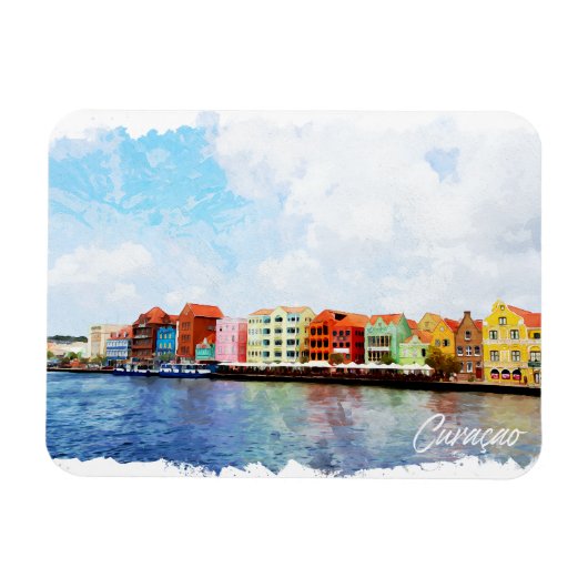 美しいクルカオ島の旅行 マグネット (横)