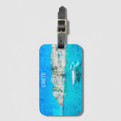 美しいクレタギリシャ海絵画ズ ラゲッジタグ (正面縦)