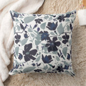 美しいクレマティスフローラ水の色パターン クッション (ブランケット)