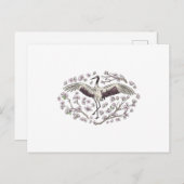 美しいクレーンフローラ ポストカード (正面/裏面)