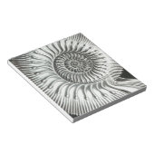 美しいクローズアップアンモナイト写真デザイン ノートパッド (アングル)