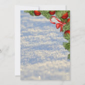 美しいクールクリスマスツリー 招待状 (裏面)